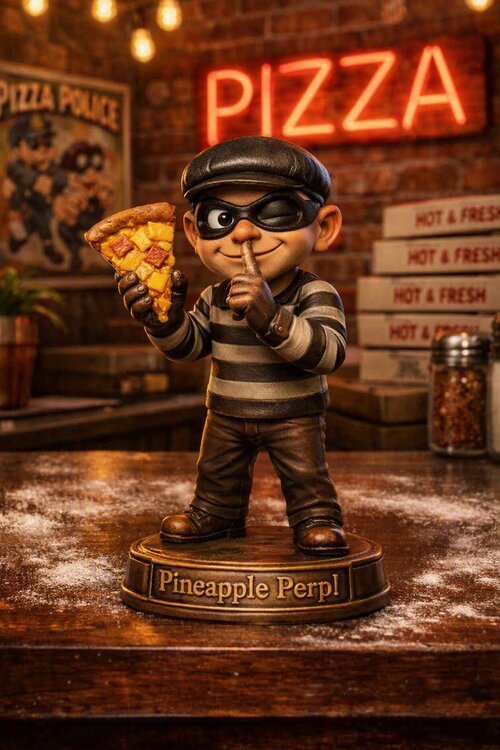 Pizza Police - Pineapple Perpetrator role figurine