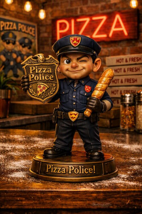 Pizza Police - Police role figurine